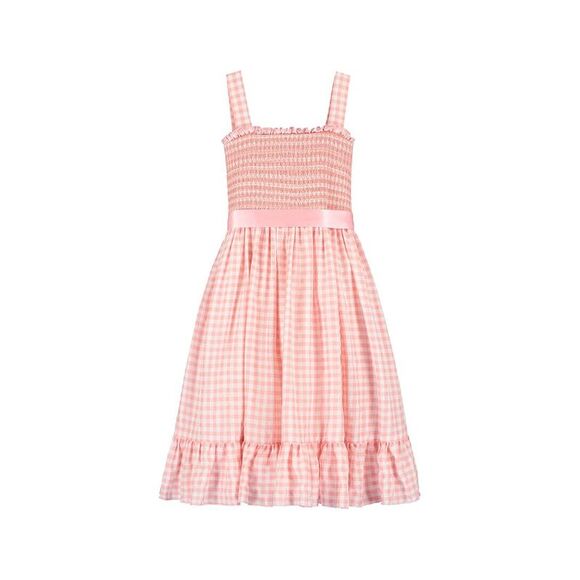 Holly Hastie GirlsAva Smocked Gingham Party Dress, Pink